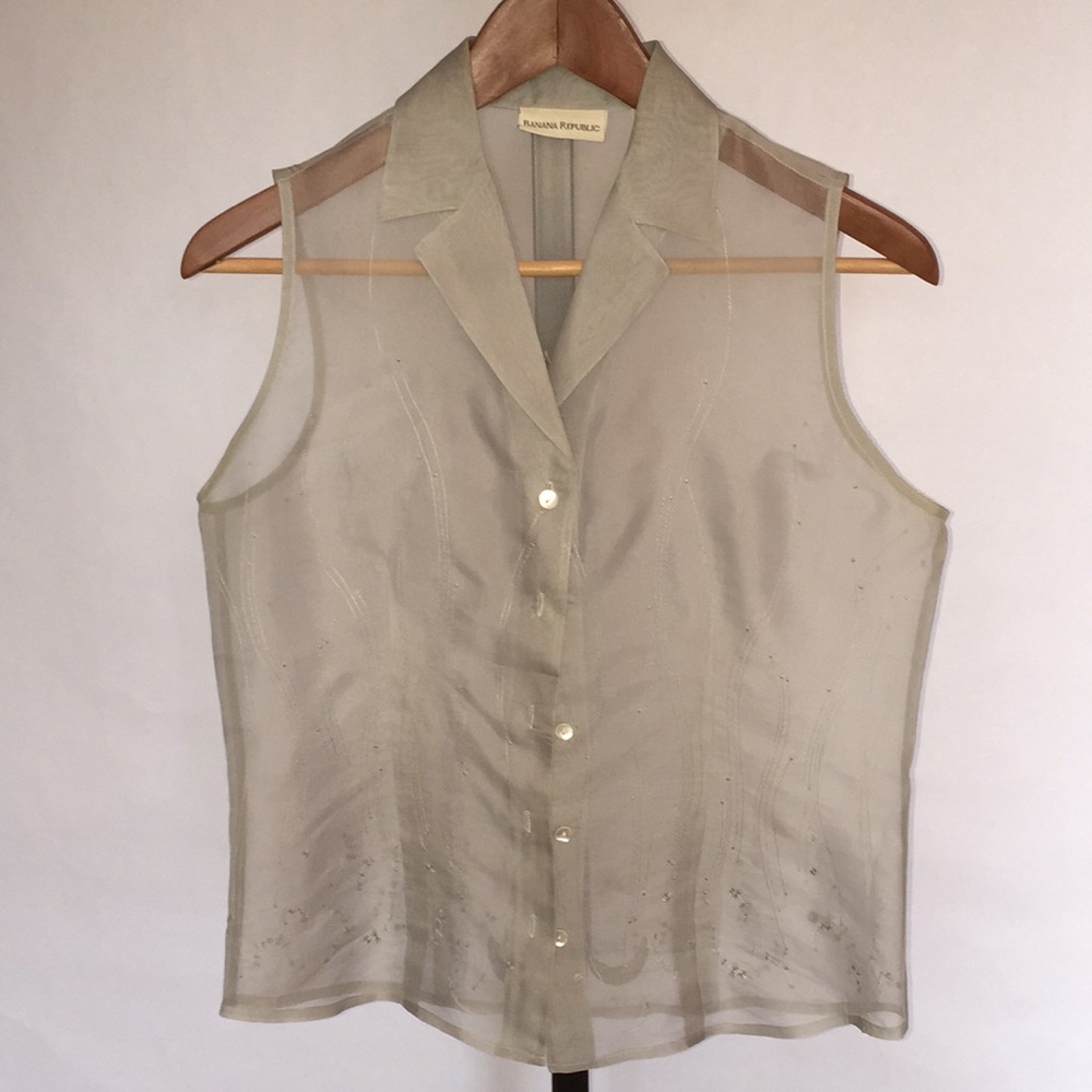 Vintage Banana Republic 100% Silk